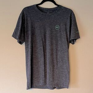 Mens O’Neill “Modern-Fit” Dusky Blue Ocean Design Short-Sleeve Tee. Size Medium.